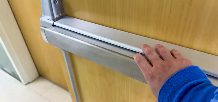 Installing a Push Bar on a Door Watauga
